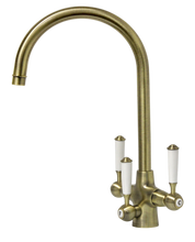 Load image into Gallery viewer, Aquamatic Cumulus 3-way tap in Chrome, Brushed Nickel, Brass
