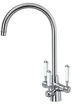 Load image into Gallery viewer, Aquamatic Cumulus 3-way tap in Chrome, Brushed Nickel, Brass
