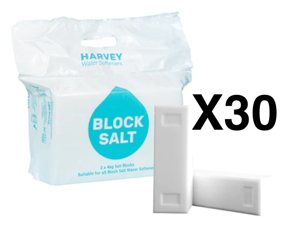 30 packs (2x4kg) Harvey Block Salt 30 x 8KG – Free Delivery